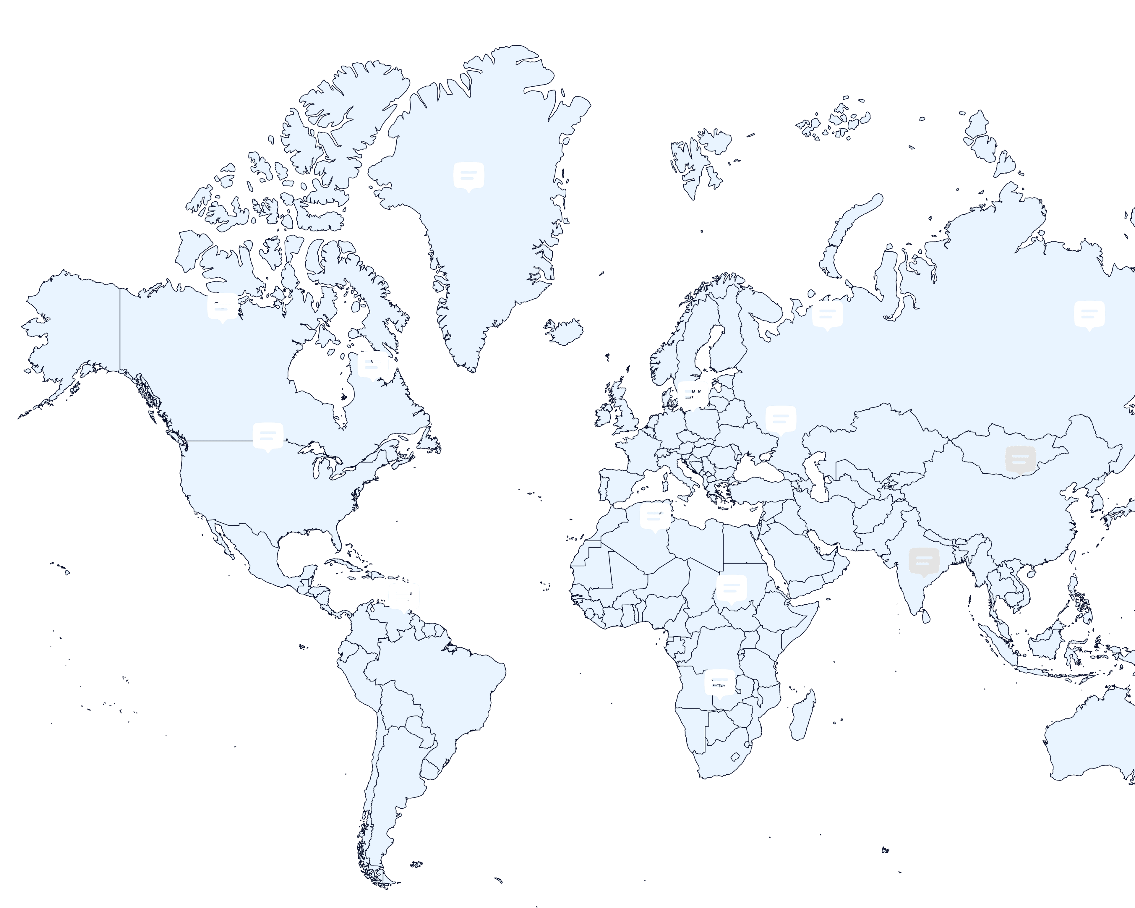 World map visualization
